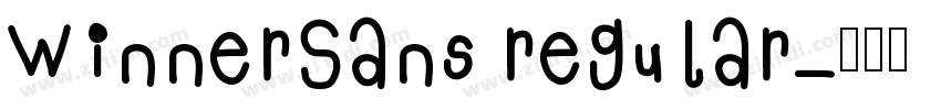 WinnerSans regular字体转换